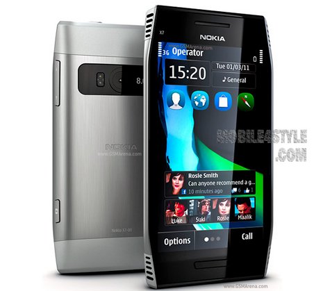 X7-00 Light Steel (Nokia) - Clicca l'immagine per chiudere
