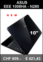 ASUS EEE 1008HA - N280 - XP ASUS EEE 1008HA - N280 - XP