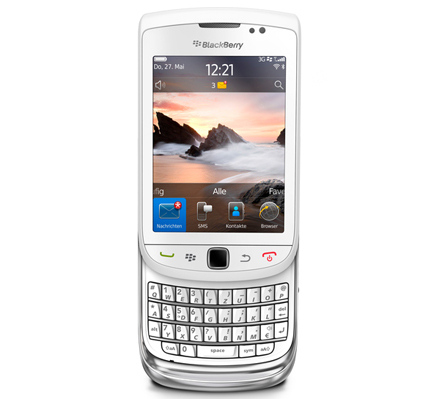 9800 Torch - White QWERTZ (BlackBerry) - Clicca l'immagine per chiudere